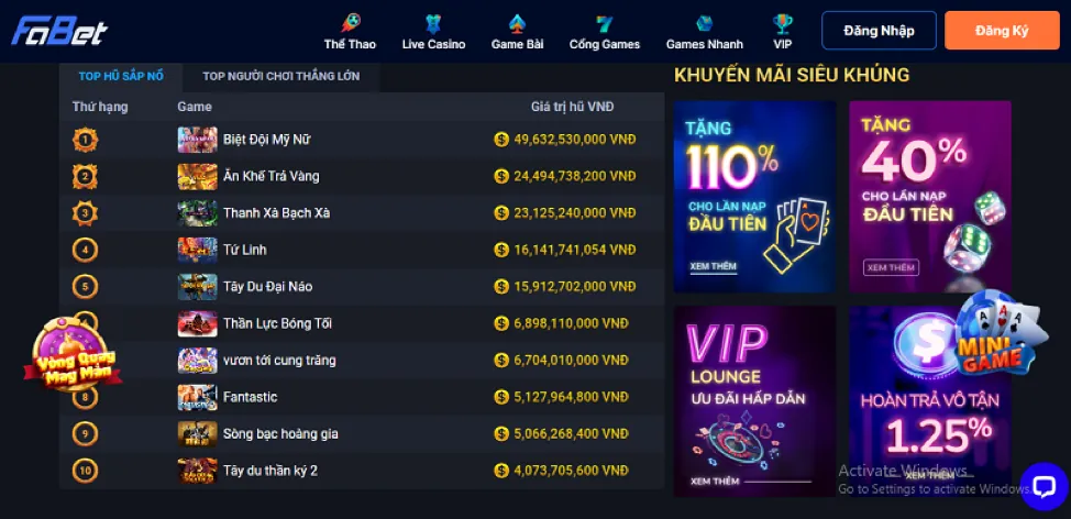Ưu đãi hoàn trả hàng tuần tại 32win17